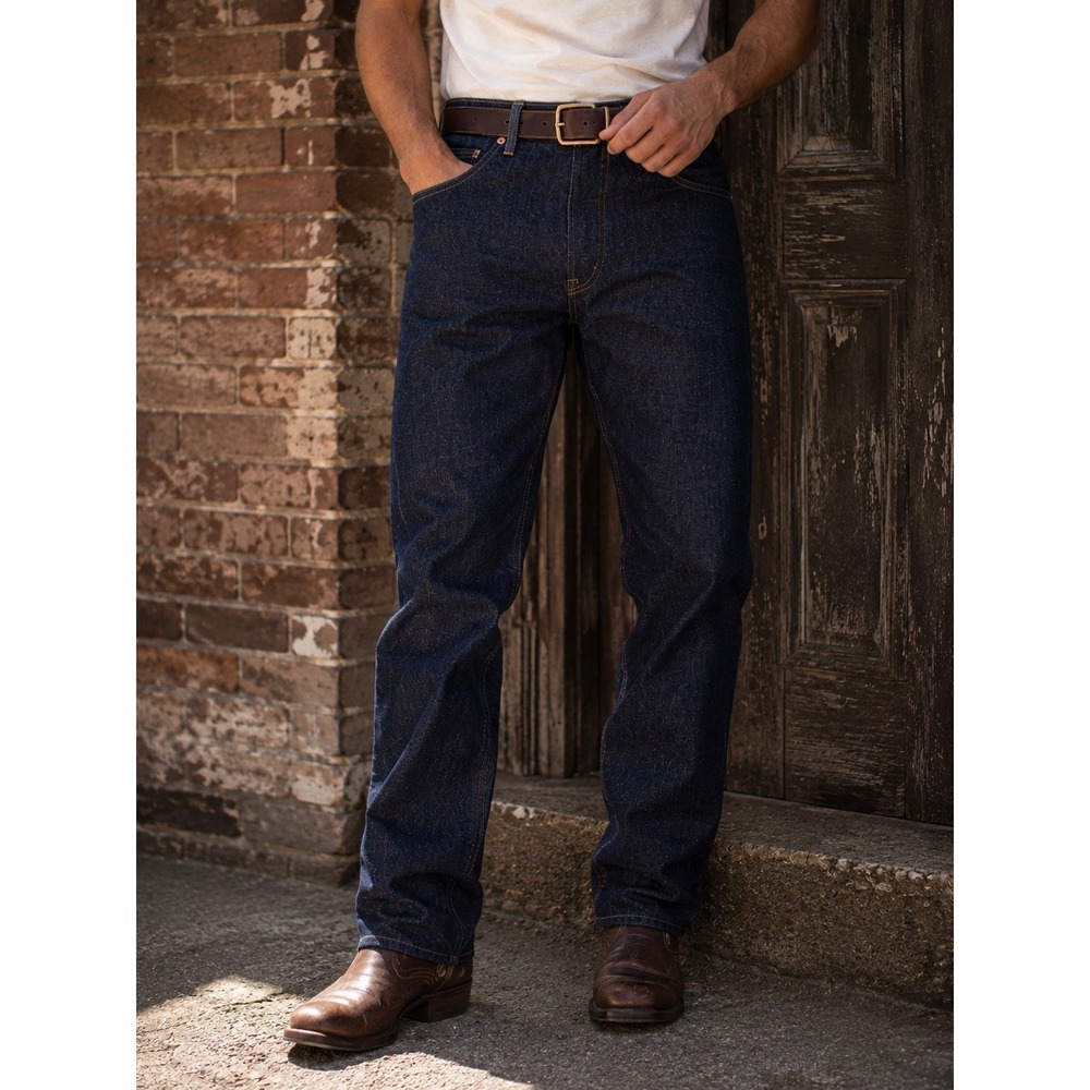 NOS Vintage 70s Sears Roebucks 50124 Raw Denim Western Cowboy Jeans 38x32